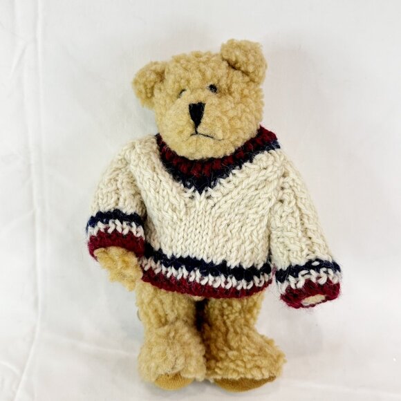 NWT Boyds Bears Jointed Plush Fuzzy Buckley Bear Knit Sweater  Stuffed Animal - Picture 1 of 8